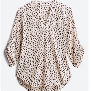 Lush Warren Split Neck Top